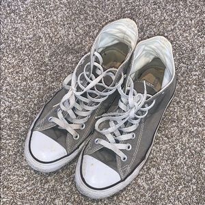 Gray high top converse